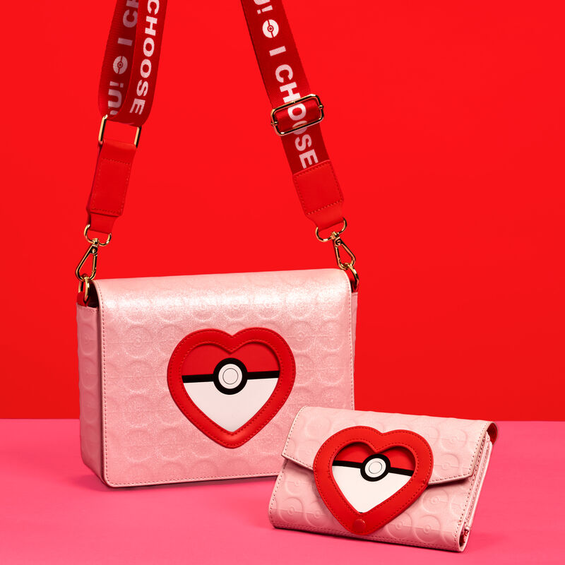 Pokémon Exclusive I Choose You Hearts Flap Zip Around Wallet, , hi-res view 3